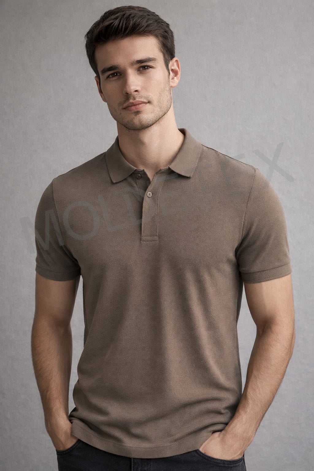 📐 MOLDE CAMISETA MASCULINA TIPO POLO
